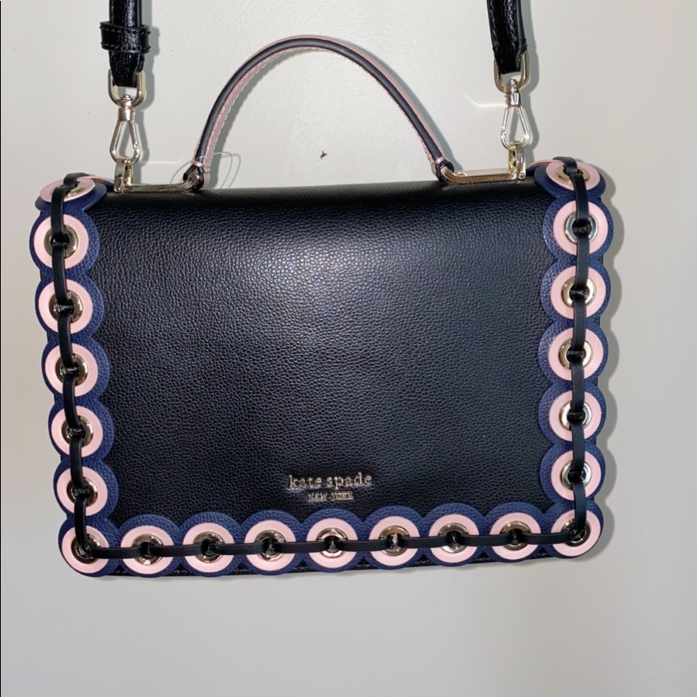 Kate spade crossbody grommet bag w  charm - Picture 3 of 6